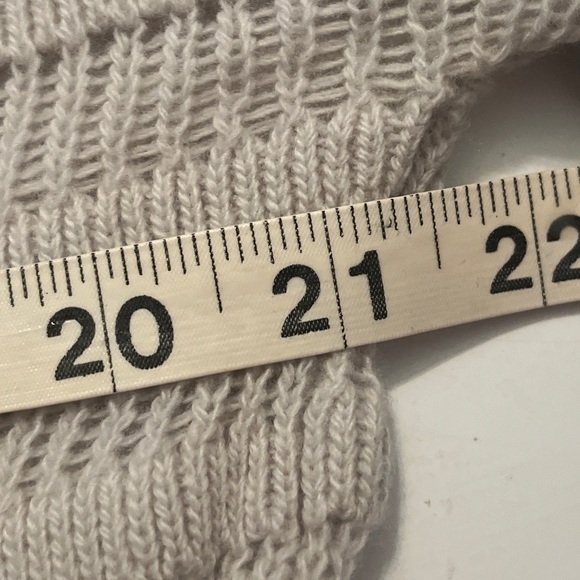 Theory 39862 Wool Open Knit Crochet Woman Sz S Long Sleeve Ripple Sweater - Picture 5 of 9